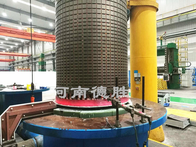 電機轉(zhuǎn)子銅端環(huán)中頻釬焊